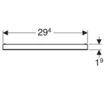 Embellecedor Geberit para sifón de pared, embaldosable, sin bastidor